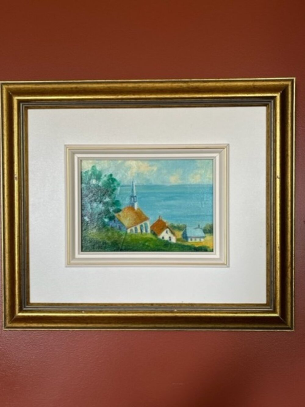 Claude Rollin Original oil painting Quebec Canadian artist *READ*